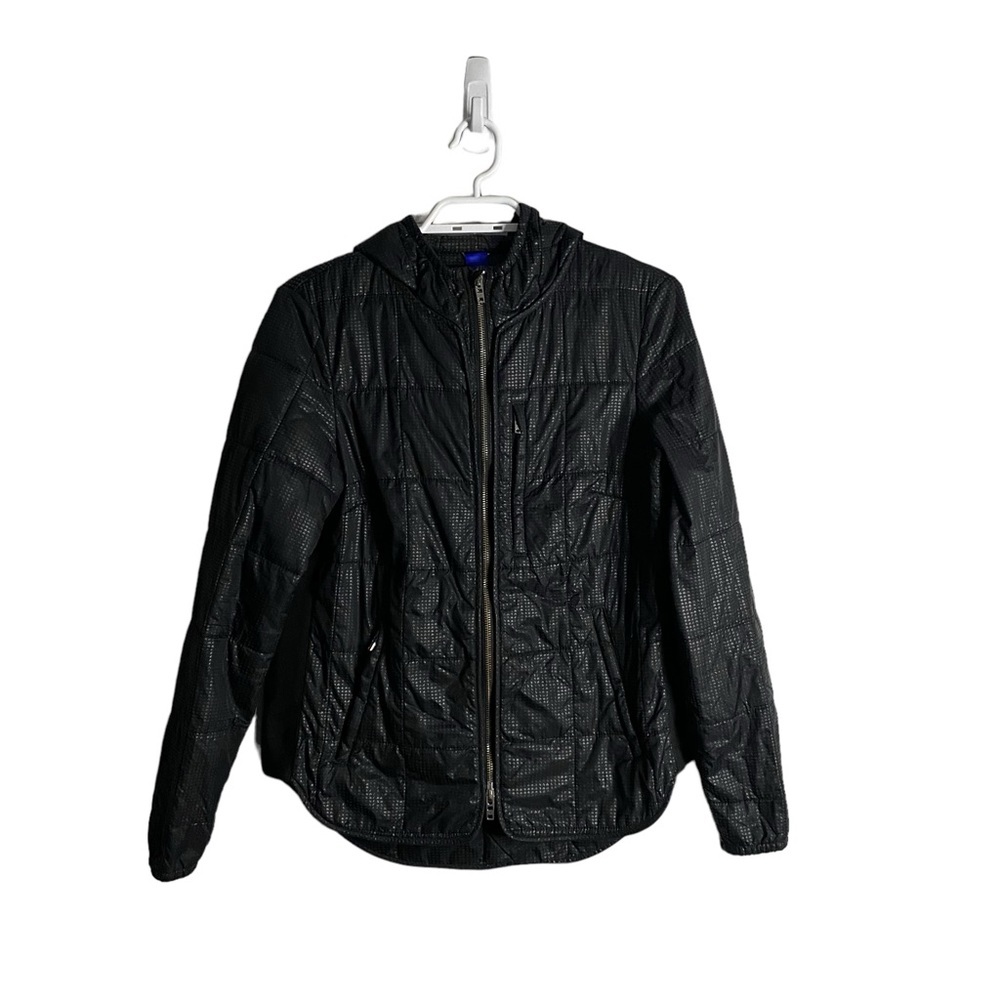 Kit & Ace Women's Black Hooded Puffer Jacket